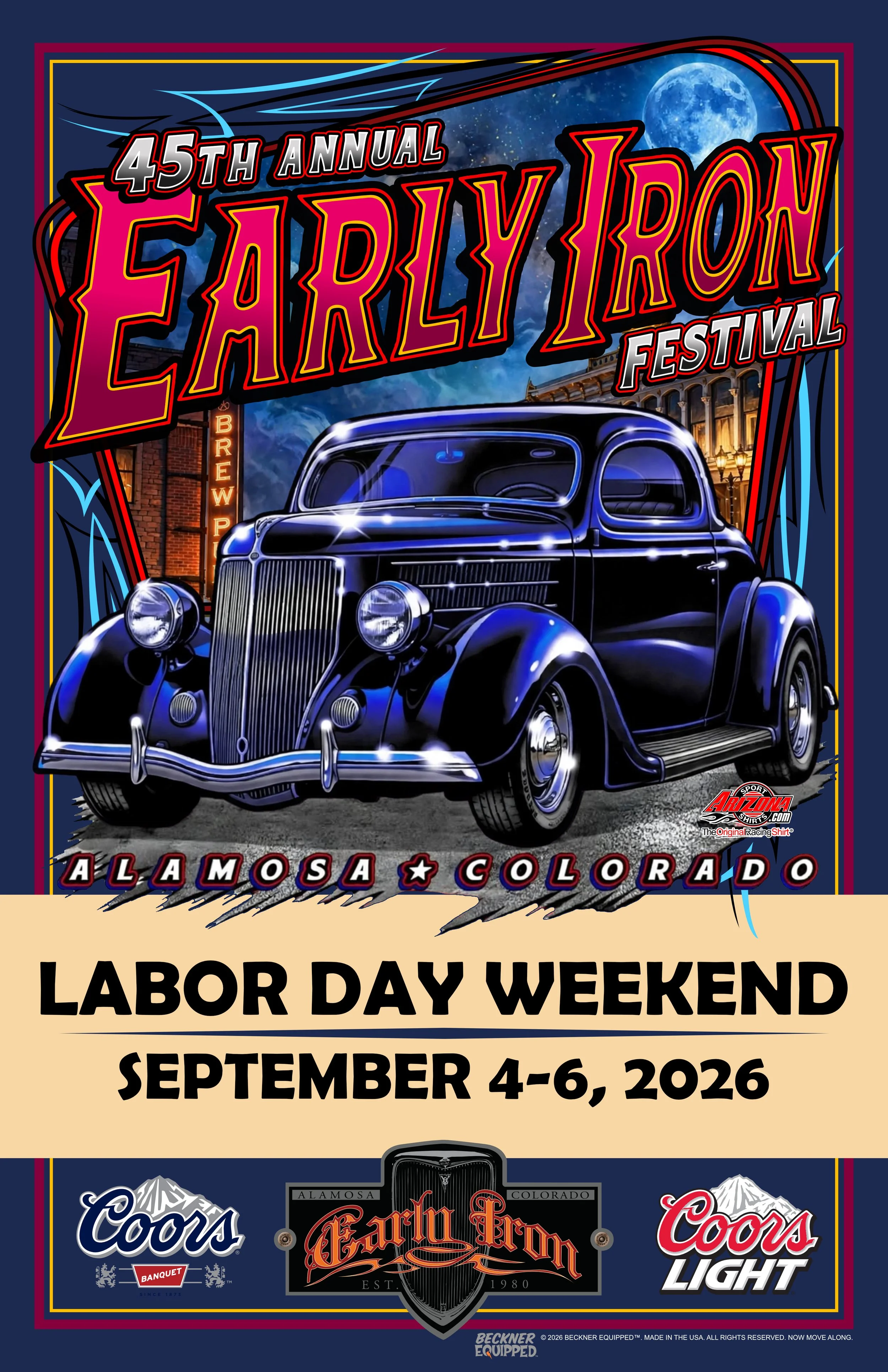 45th Annual Early Iron Poster by Matt Beckner