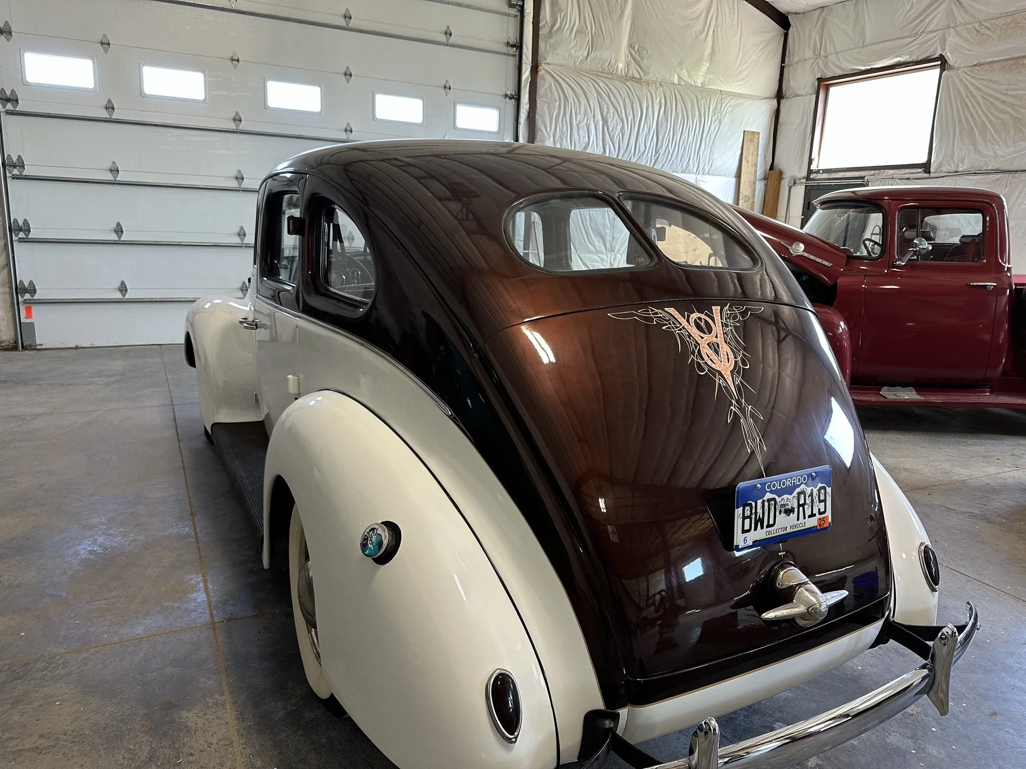 30's era Ford  pinstriped by Matt Beckner.