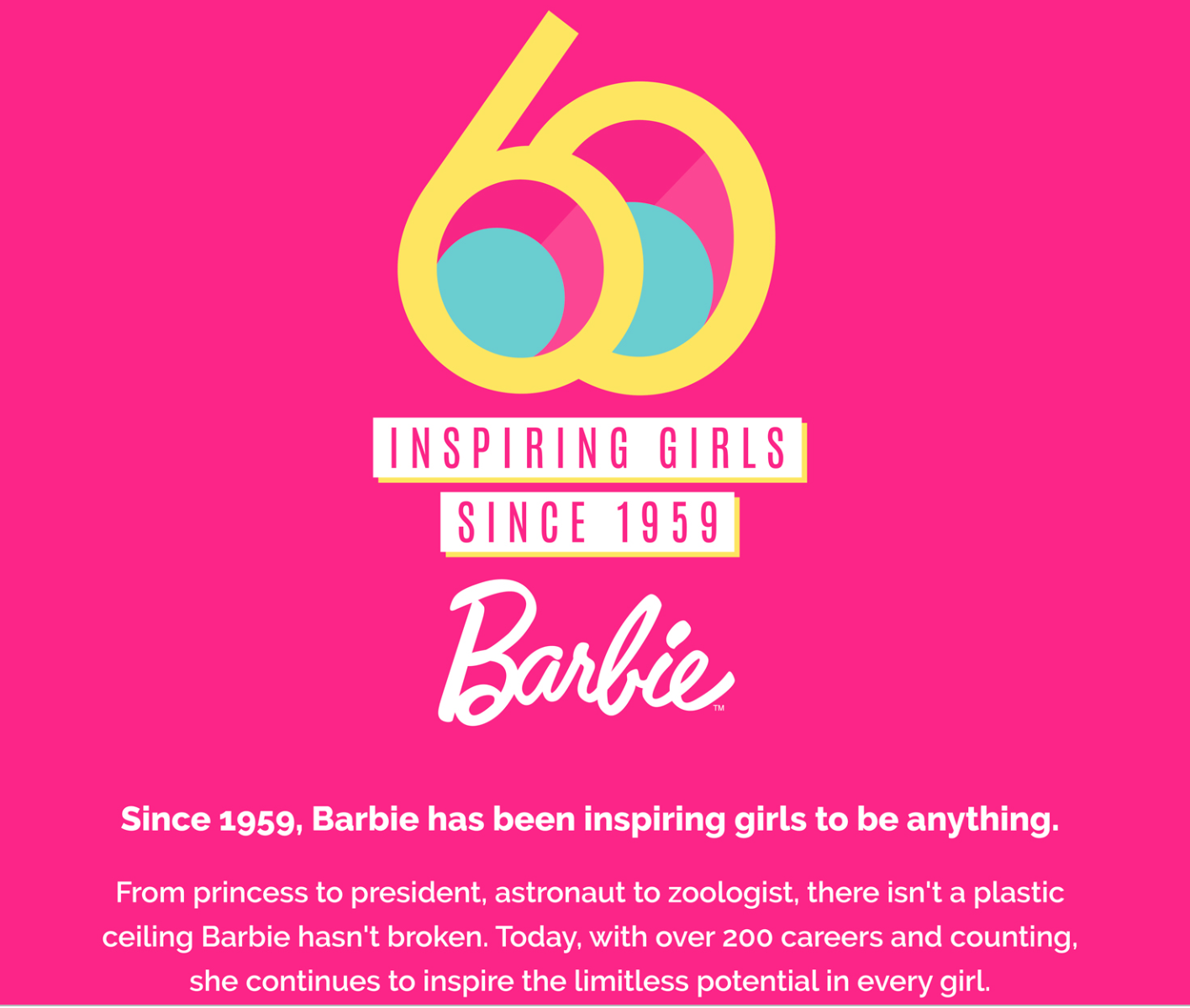 Barbie's 60th Anniversary