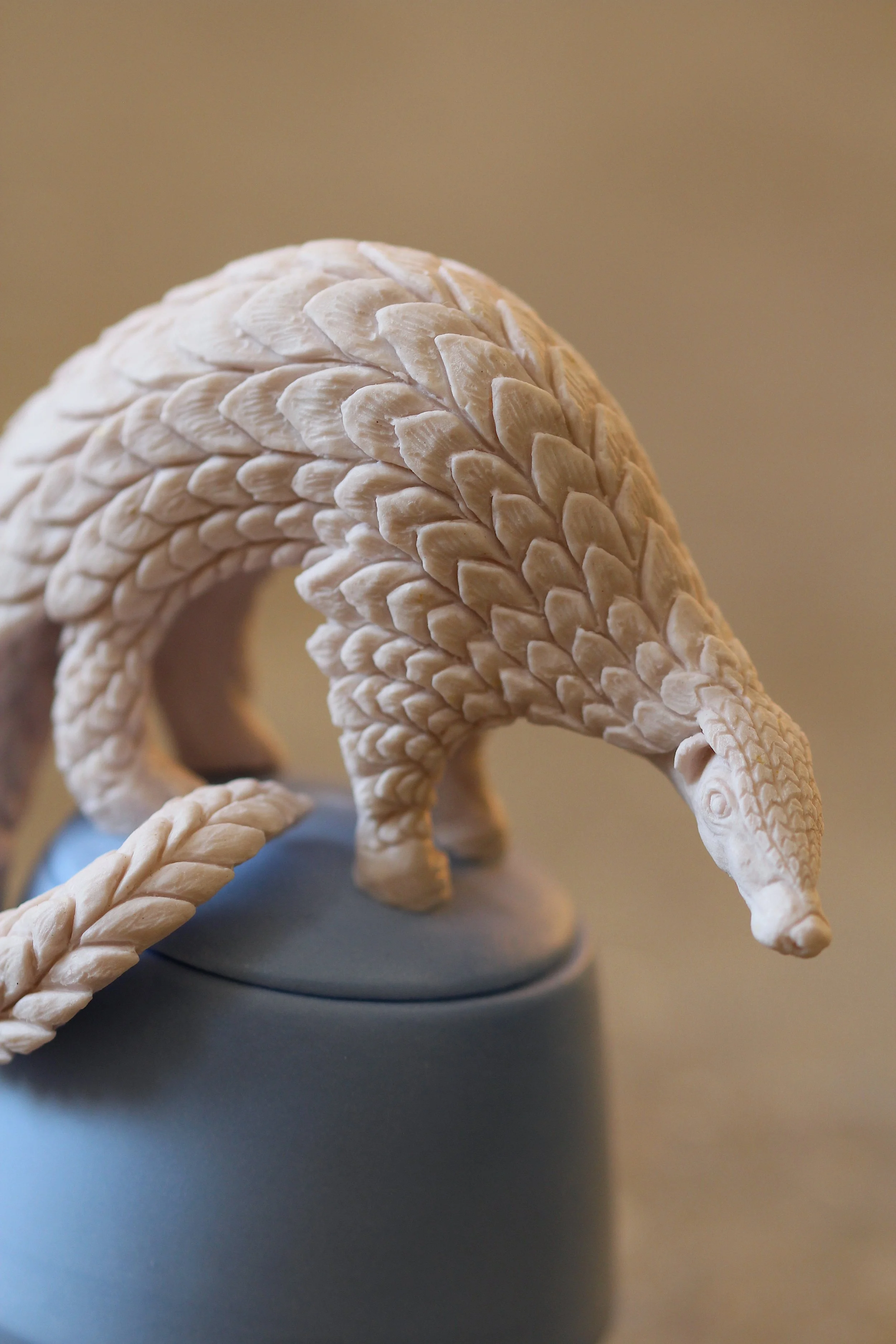   42. Giant Ground Pangolin   100mm x 80mm   £600  