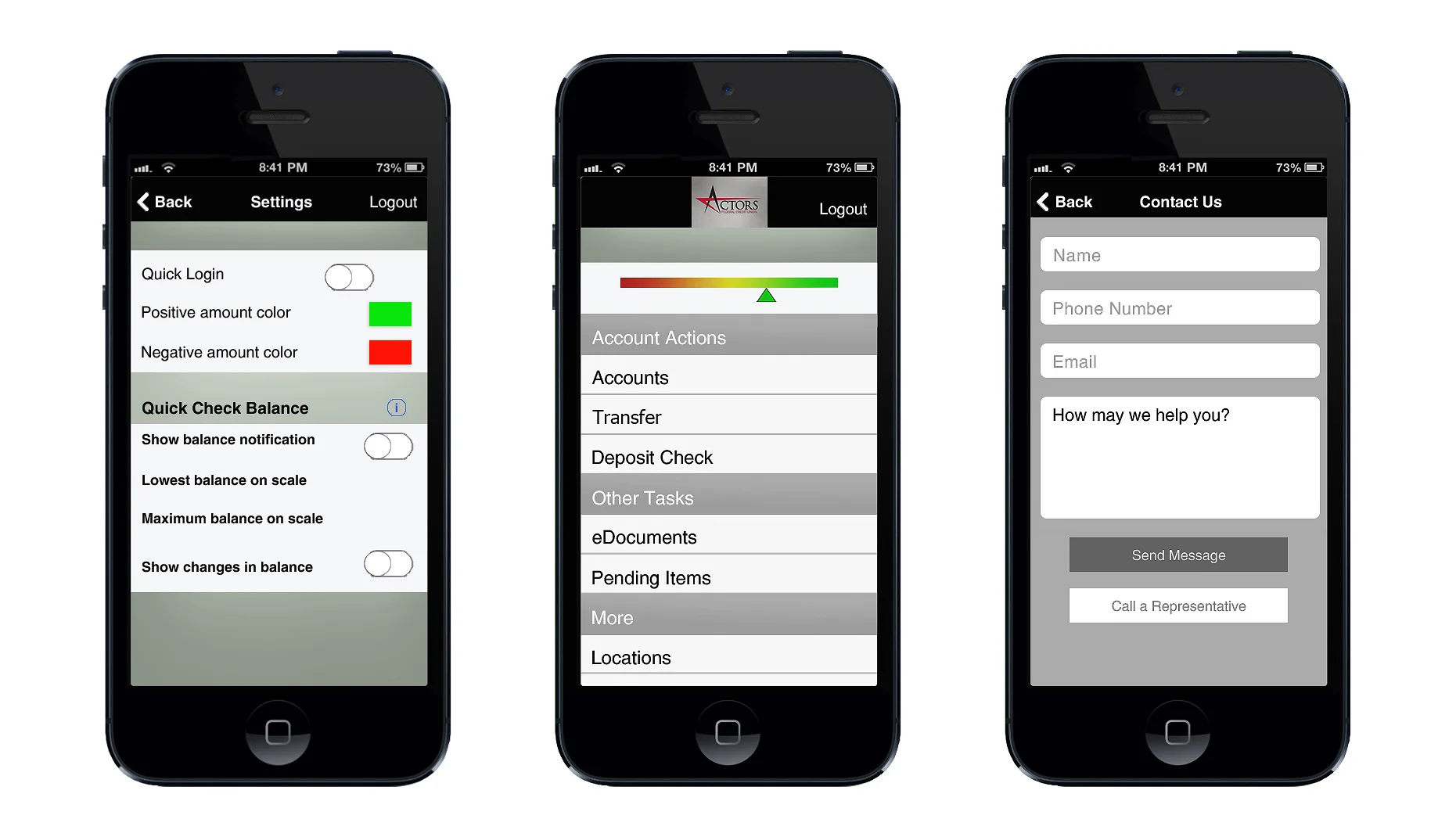 Actors FCU Smartphone App