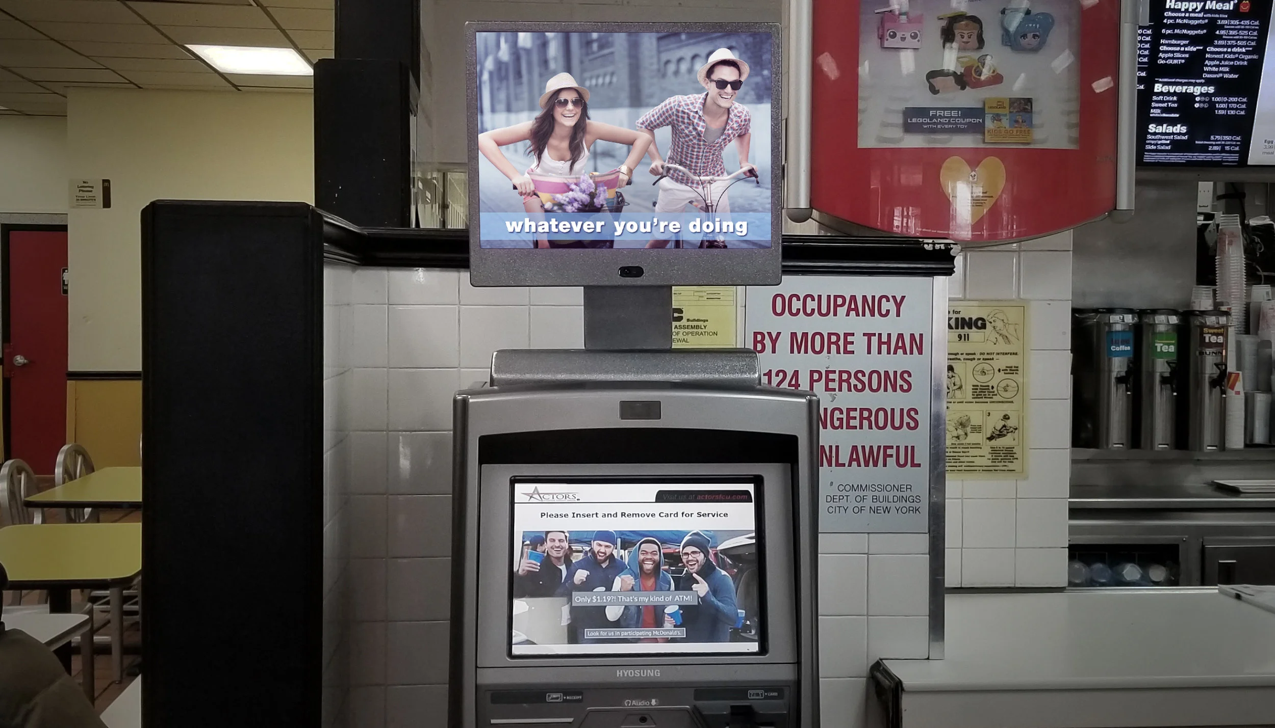 ATM Topper in McDonalds