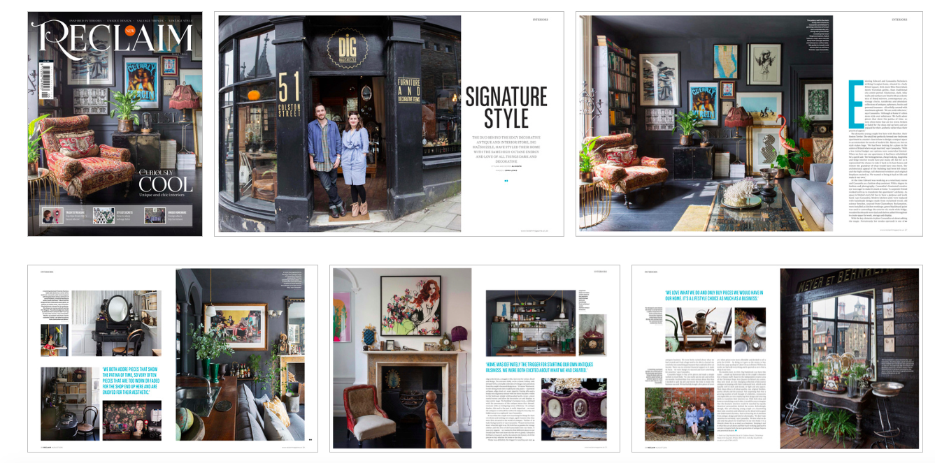 Cassie Nicholas Interior Design Bristol, Reclaim Magazine Dig Haüshizzle. Dark Interior Design, Best Bristol Shops, Antiques Shops Bristol