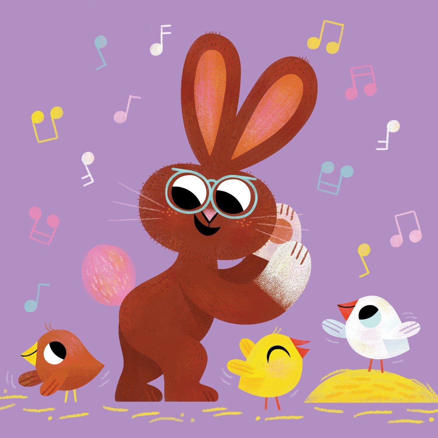 'Do a chicken dance, peep-peeping!' A little snippet from Every Bunny Dance Now! written by NYTimes best seller Joan Holub and illustrated by me - available in bookstores today! 🐣 🐰 🐥