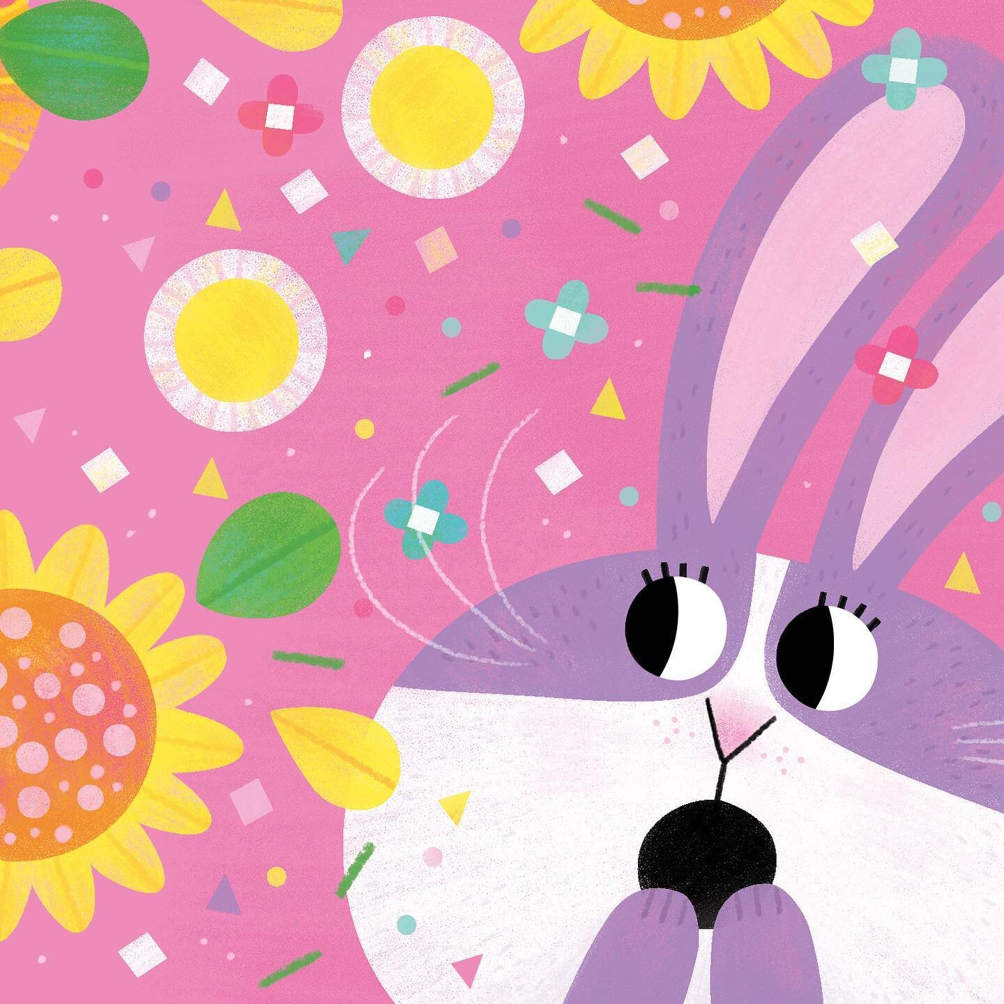 Only a few more days until Easter! 😱 Swipe to see the full scene from the &ldquo;chomp&rdquo; book &ldquo;Bunny Brunch&rdquo; that I illustrated with @littlebeebooks
