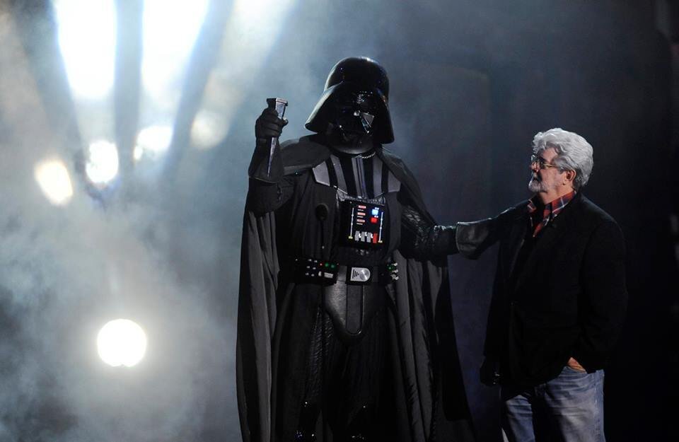 Foto: Vader y George Lucas por Chris Pizzello