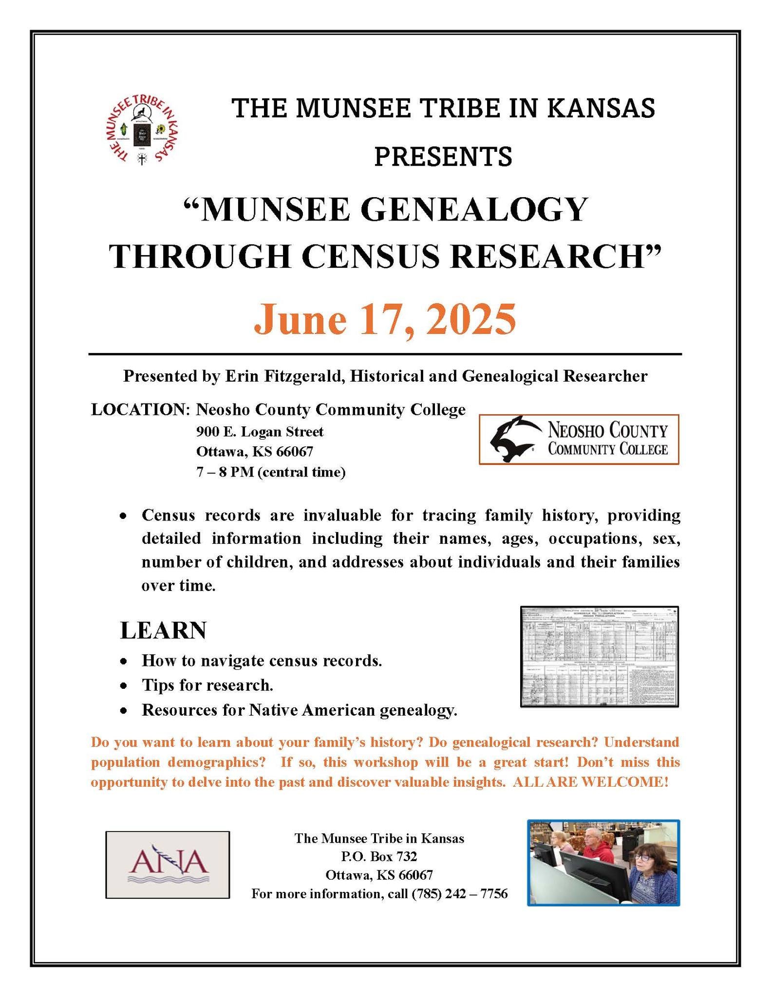 Munsee Genealogy Through Census Research