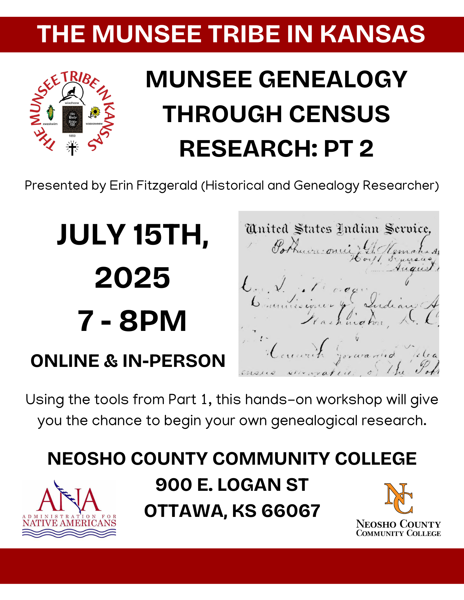 Census and Genealogy Workshop (Part 2)