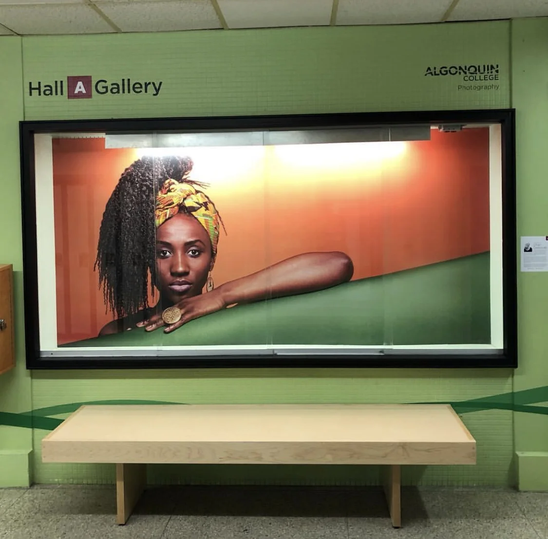 My "Enchantress" photo showing at Algonquin College Hall A Gallery.