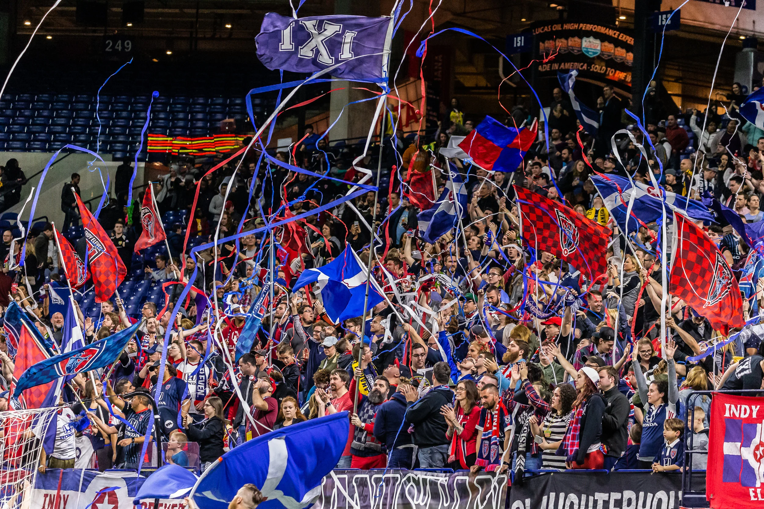 Indy Eleven fans at the home opener in March. | Photo courtesy of Indy Eleven