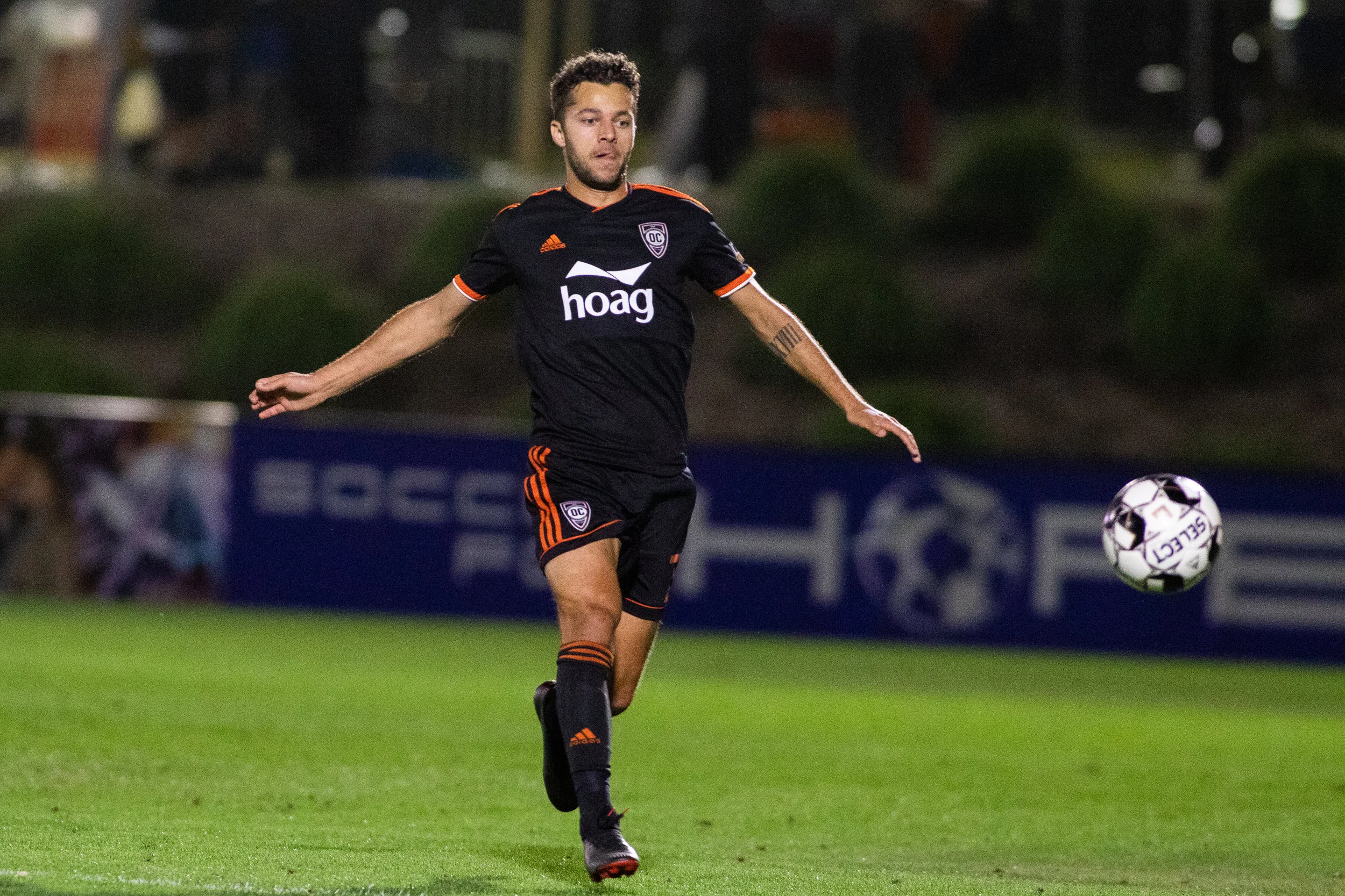 Orange County SC winger Jerry van Wolfgang. | Photo courtesy of Orange County SC/Liza Rosales