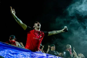 Solomon Asante and company give Rising fans plenty to celebrate. Photo courtesy of Michael Rincon/Phoenix Rising FC.