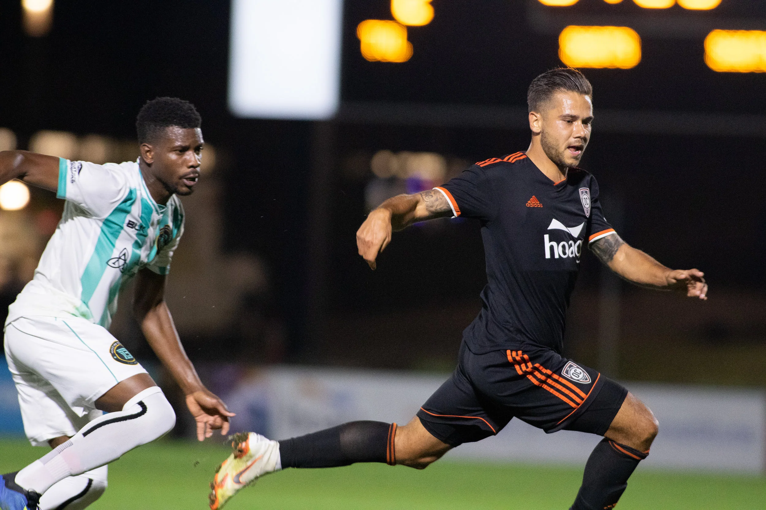 Orange County SC’s Harry Forrester. | Photo courtesy of Orange County SC/Liza Rosales