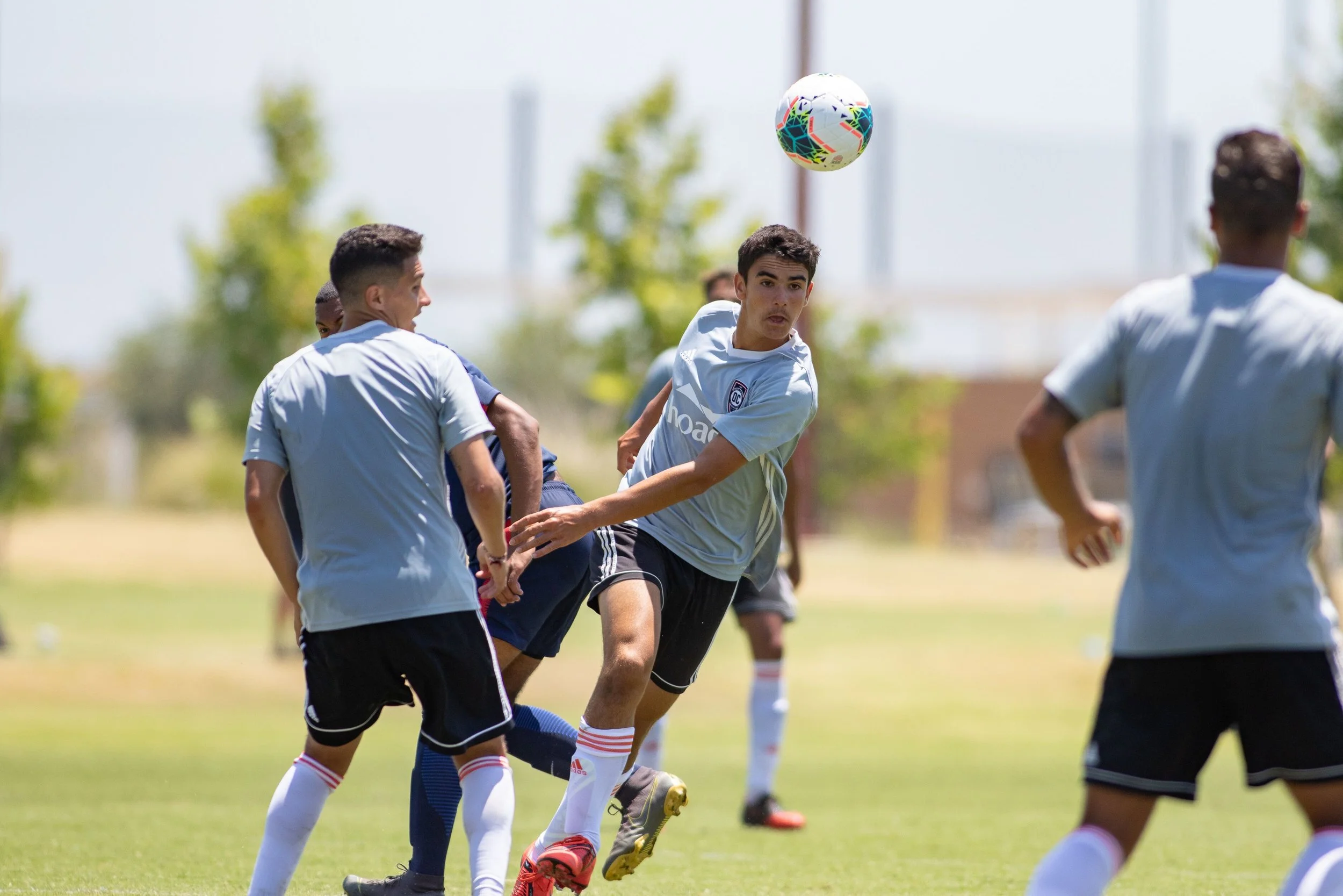 New Orange County SC midfielder, 14-year-old Francis Jacobs, trains with his new team. | Photo courtesy of Orange County SC/Liza Rosales