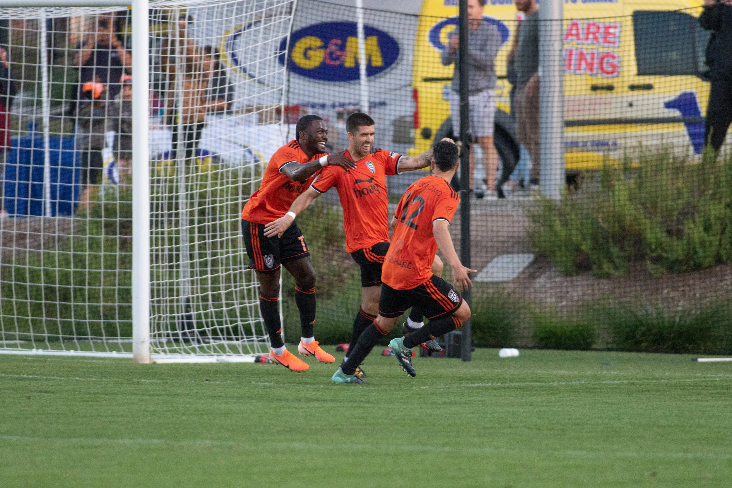 Orange County players and fans have had lots to celebrate in the last month. Photo courtesy of Liza Rosales/Orange County SC .
