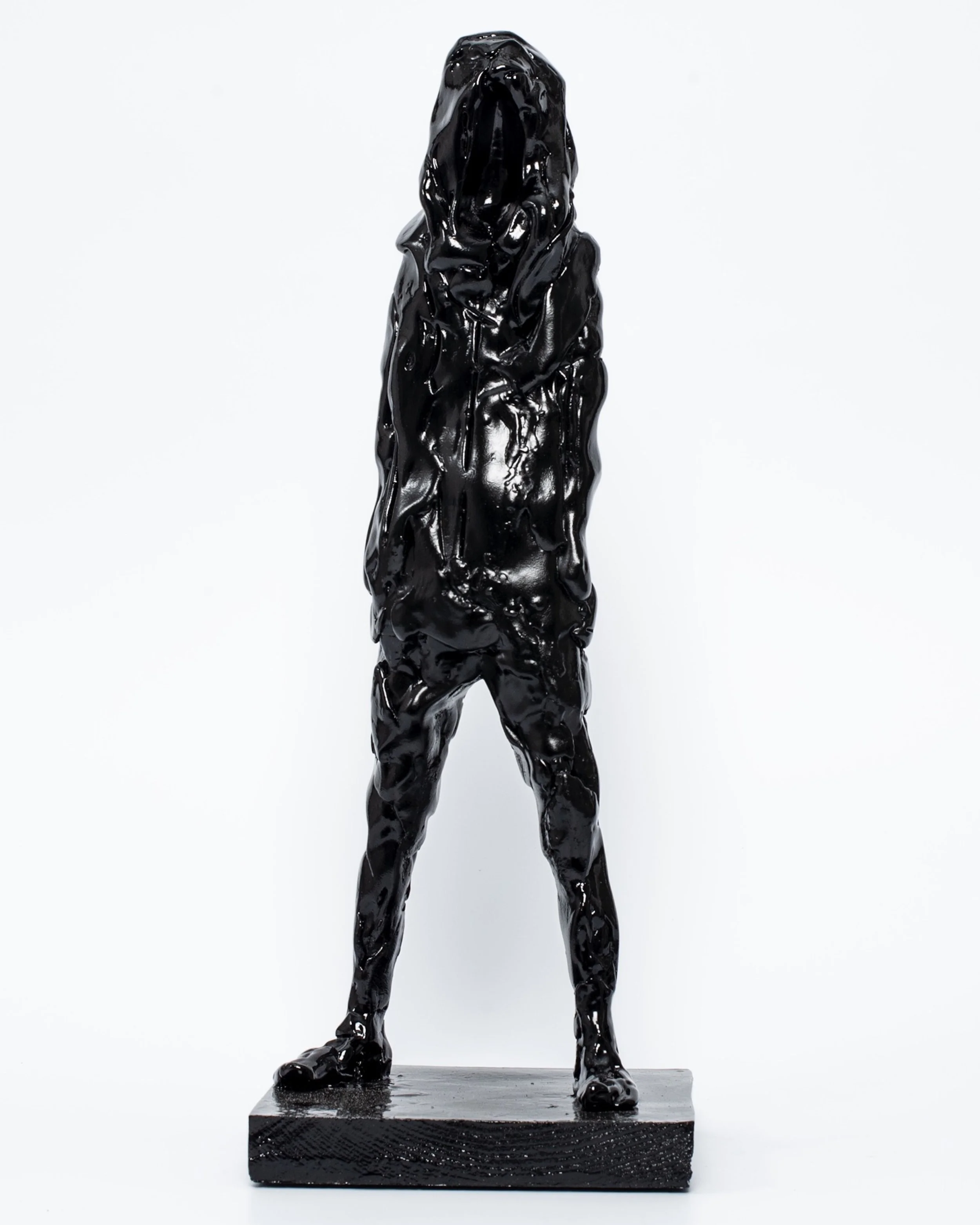 Standing girl with long hair in anorak (study for a statue in splendid isolation) 