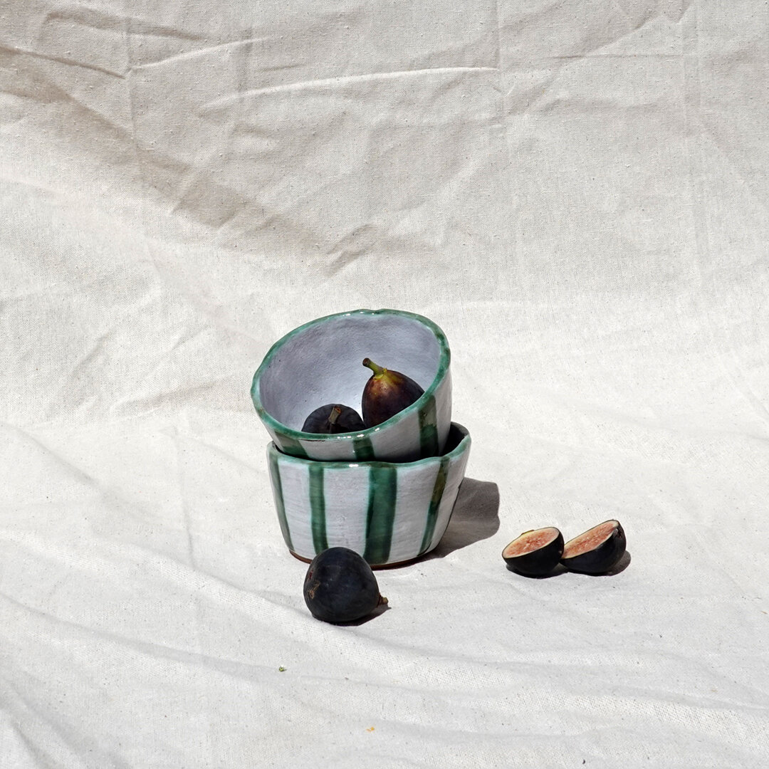 Striped Snack Bowl