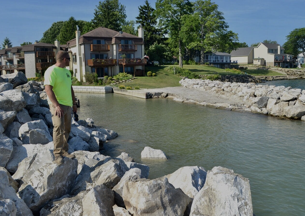 Marine Construction on Lake Erie