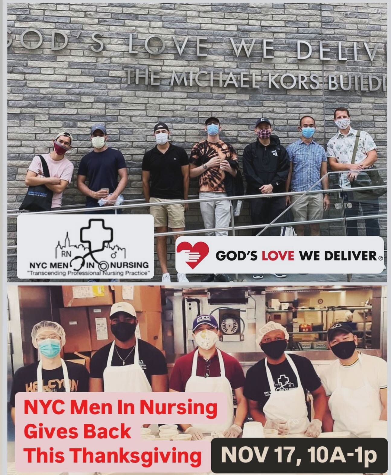 Join us for a volunteer opportunity at God&rsquo;s Love We Deliver kitchen just before Thanksgiving. Only ten spots available. Link in our bio. Brunch to follow.