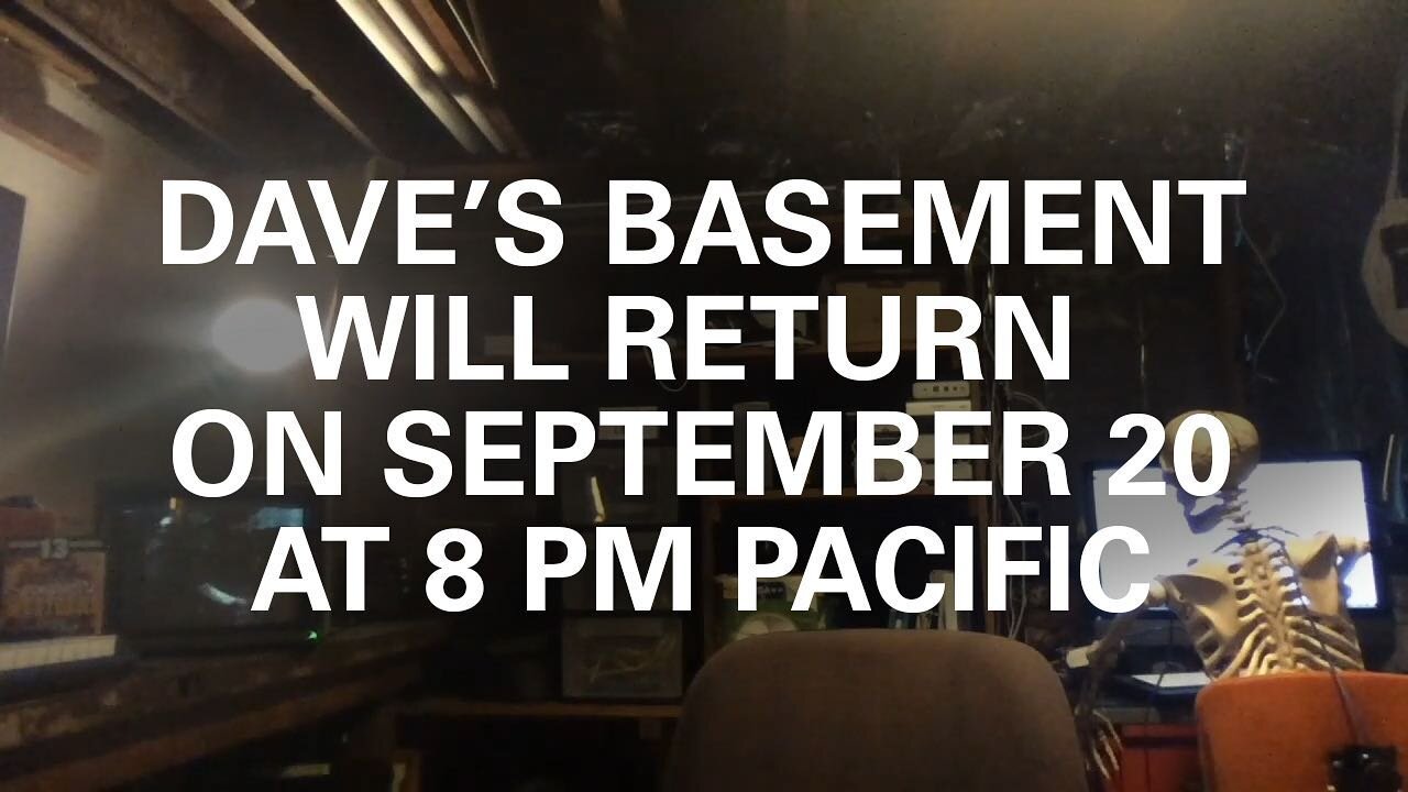 Dave’s Basement returns on September 20. Get your stuff to me. Also call our voice mail line and let us know what you’ve been doing over the summer. Feel free to lie. No one will know. (971) 232-0827