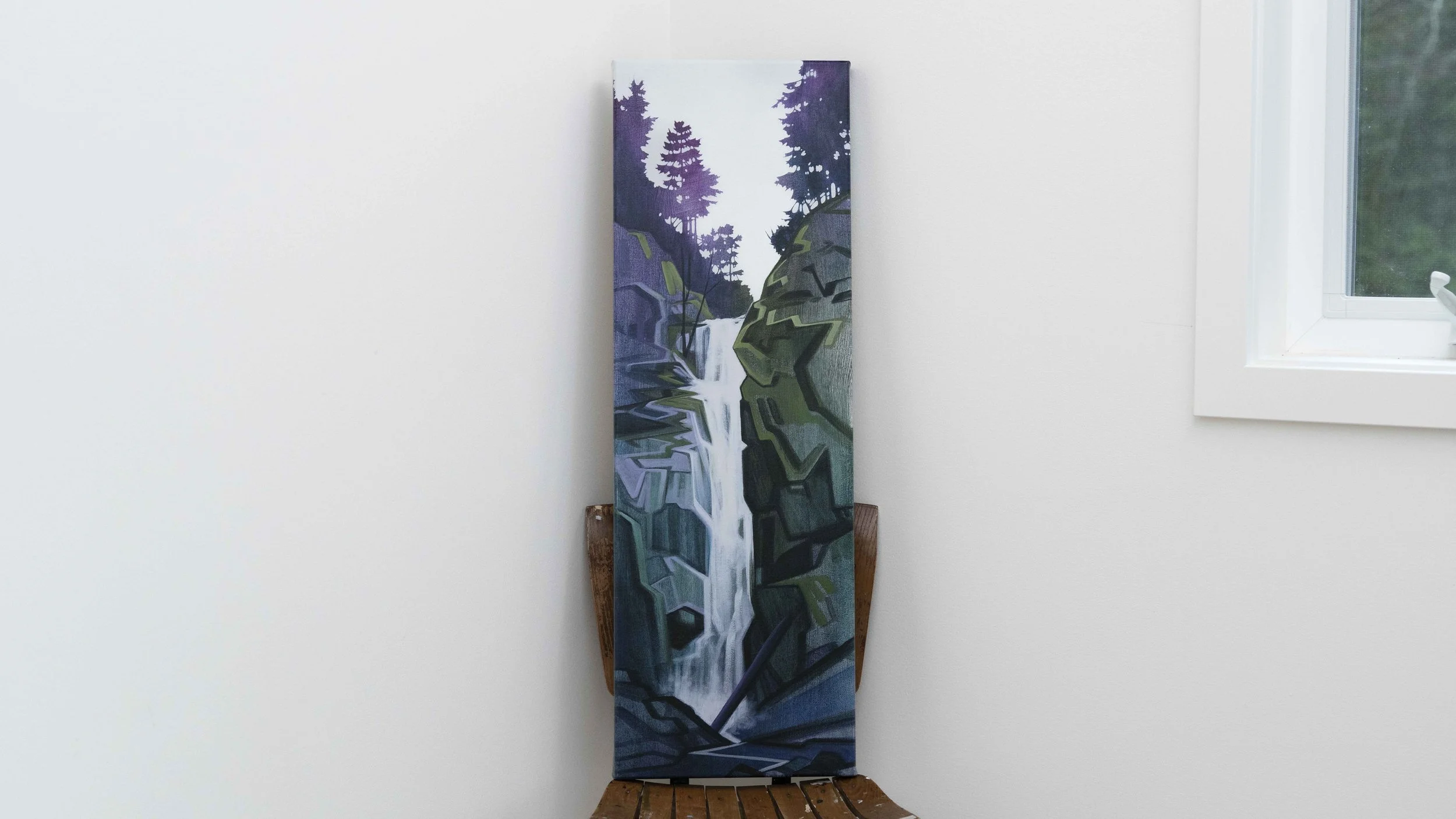 Bottoms Up - 36"x12"x1.5" Stretched Canvas Print