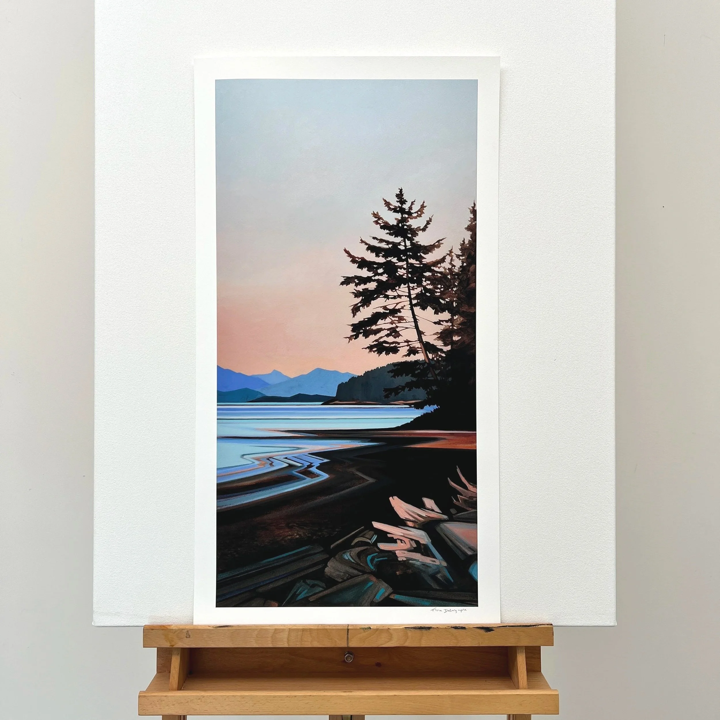 Peach Tea - 24"x12" Paper Print - Second