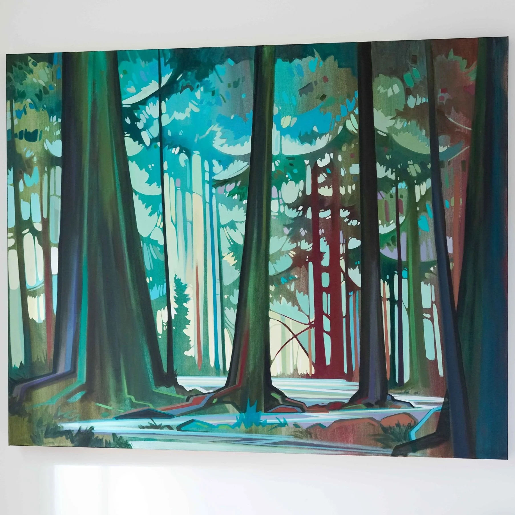 west coast art forest painting