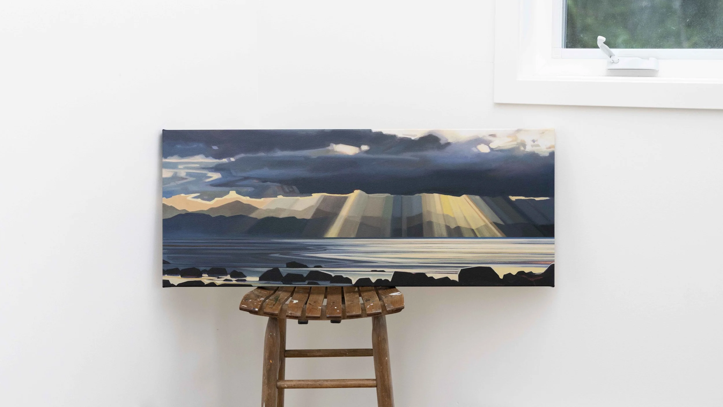 Metaphor - 16x40x1.5 Stretched Canvas Print