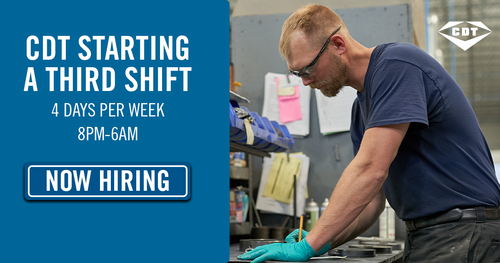 CDT Starting A New Third Shift