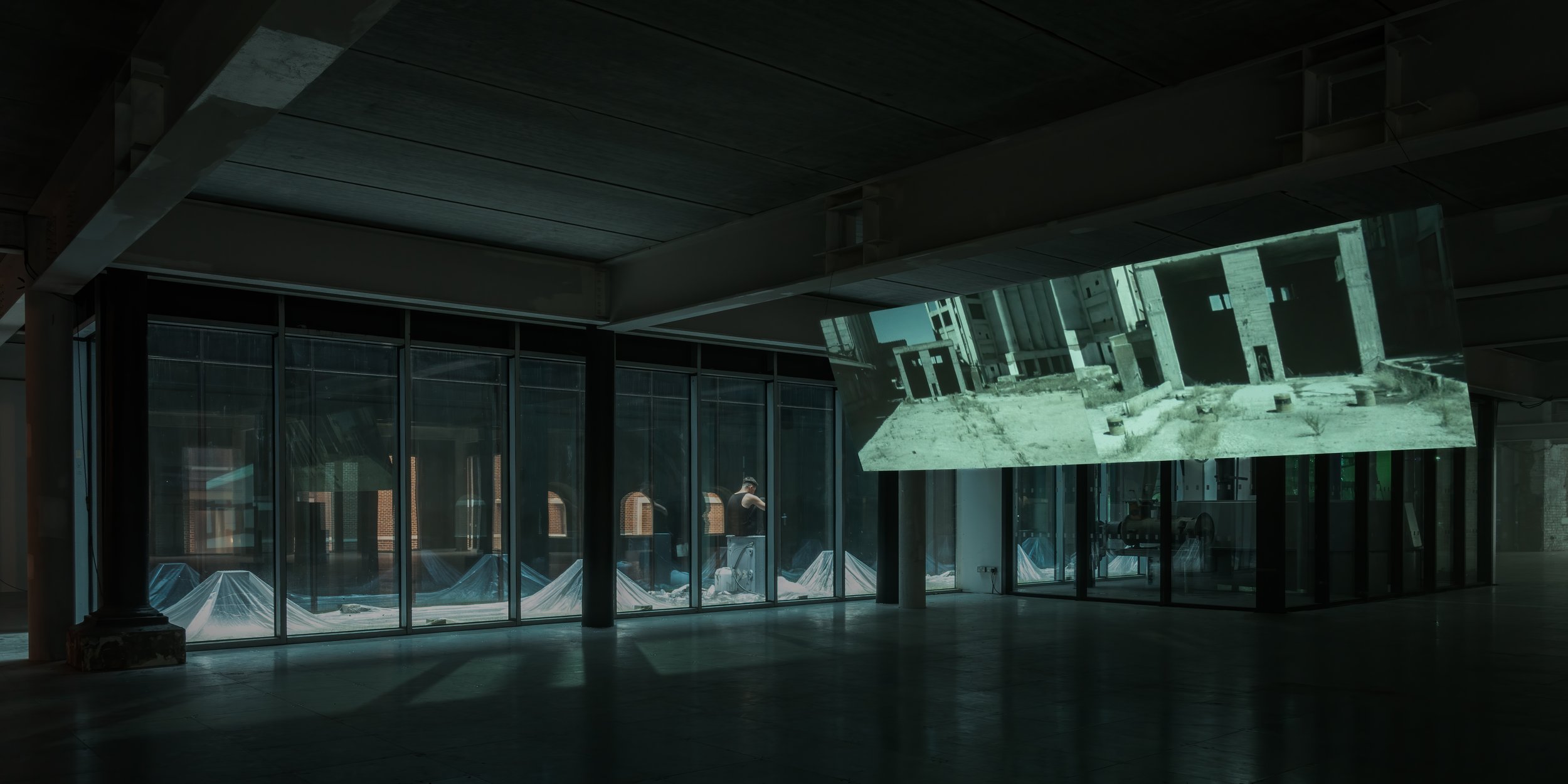    Machination  as part of  Oscillation: An Altering Rhythm,  The Counting House, 2023    Machination  is a multimedia installation examining mechanisation, surveillance, and control within contemporary capitalism. The work presents a speculative env