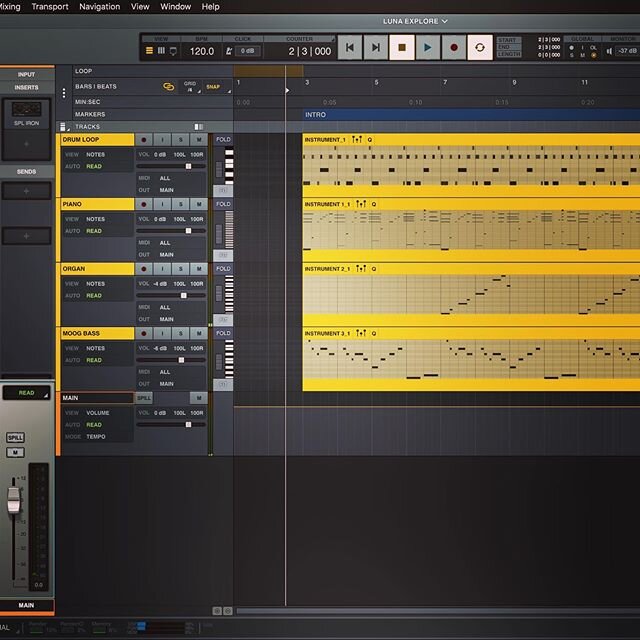 A little #LUNA exploration. Great job @uaudio !! It&rsquo;s not quite ready to replace my current programming workflow as it&rsquo;s definitely more geared to tracking live instruments. But it&rsquo;s a killer start and a joy to look at. #musicproduc