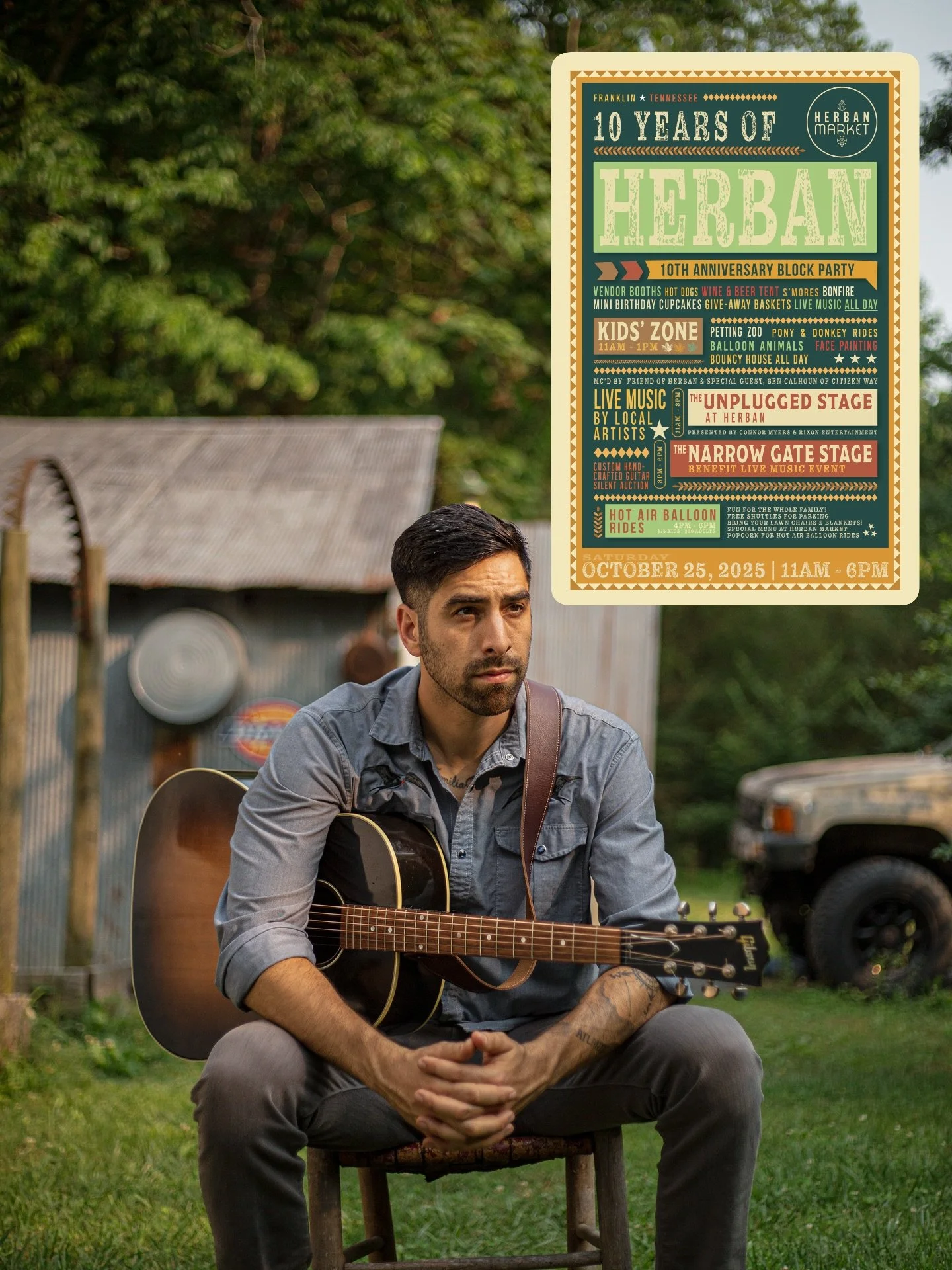 Extremely excited for the @herbanmarket1 10th Birthday! 🙌🏼🙌🏼

I&rsquo;m gonna be playing alongside some of the best writers and artists. 

Huge shoutout to my @rixonentgroup family and @narrowgatecoffeeco 🙌🏼🙌🏼