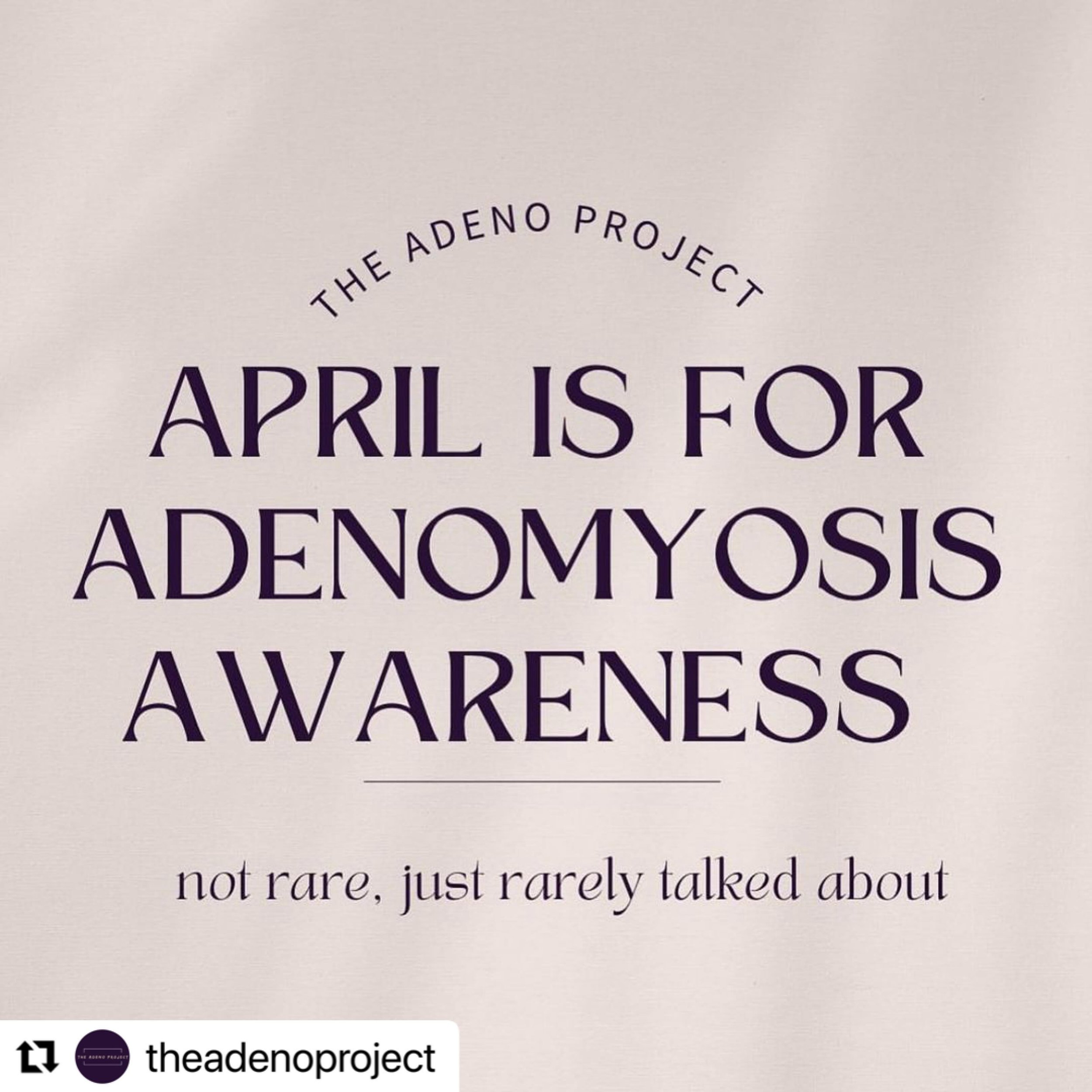 #Repost @theadenoproject with @use.repost

For more information on symptoms, evaluation and treatment of adenomyosis, head to the Center for Endo Care for resources and support. You&rsquo;re not alone with this debilitating illness. #adenomyosisaware