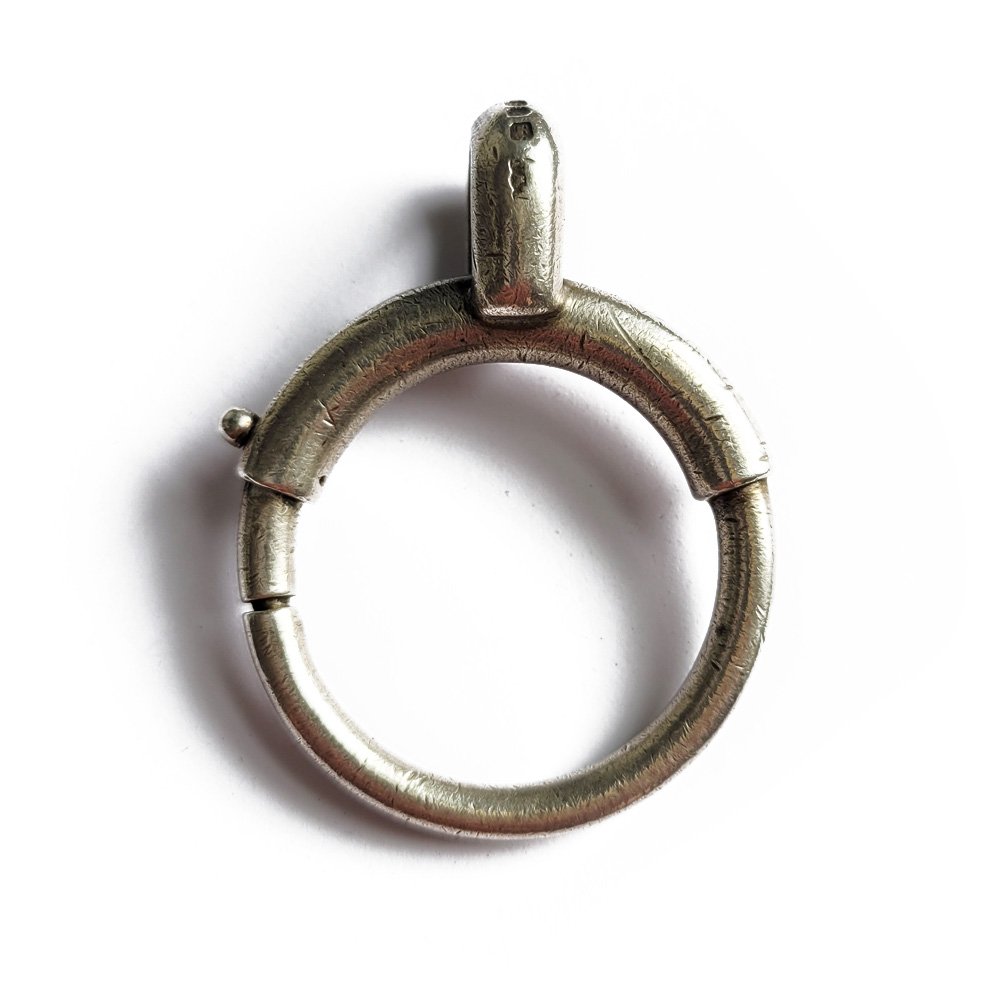 Enormous Victorian Silver Bolt Ring