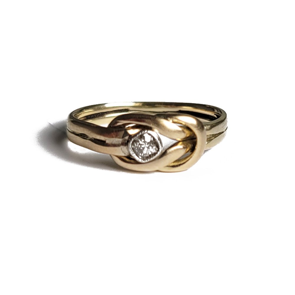 Victorian 15ct Gold Lover's Knot Ring