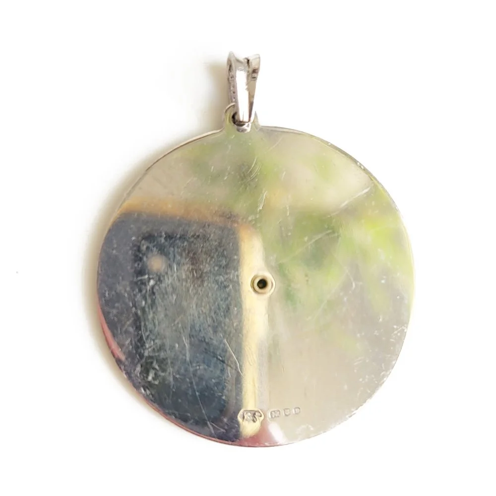 1970s Silver Zodiac Dial Pendant