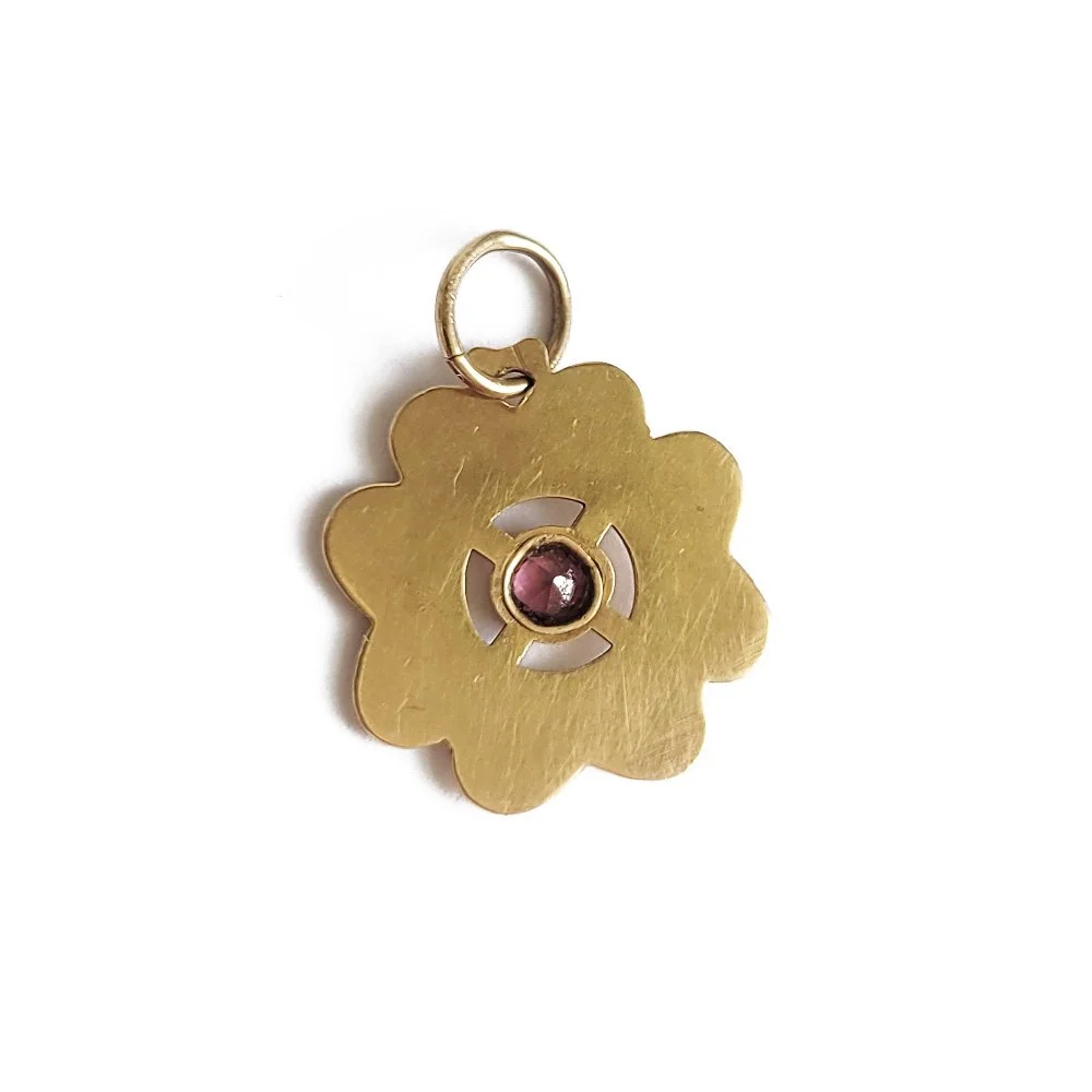 Antique Spanish 'February' Lucky Charm Pendant