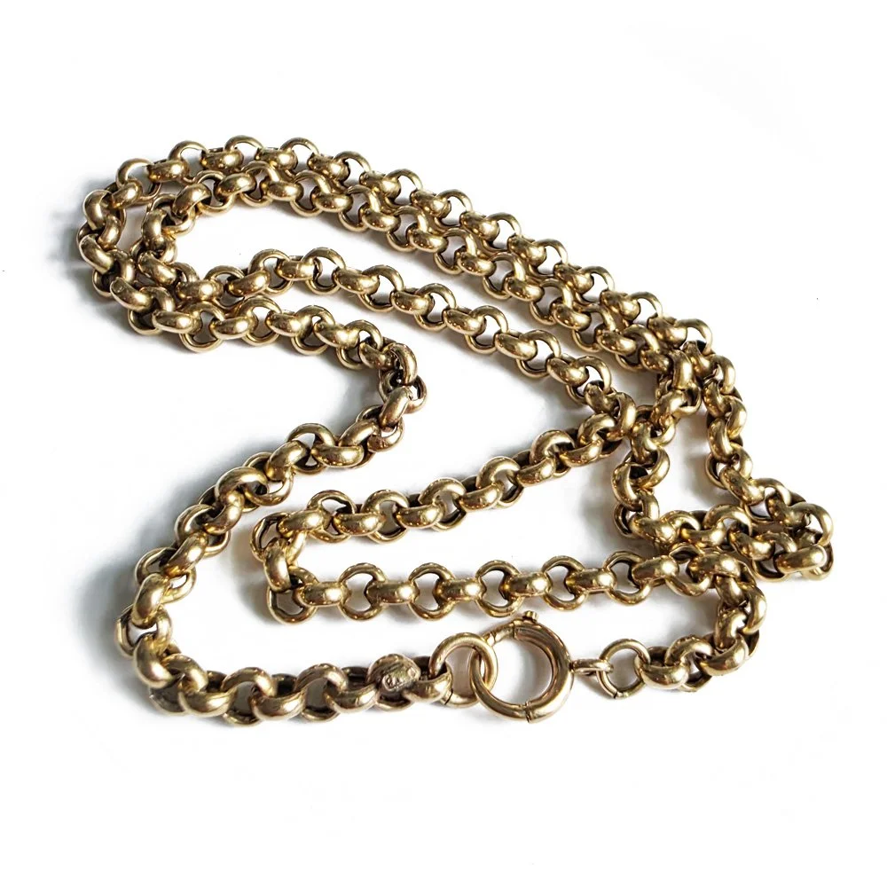 Fabulous Victorian 9ct Gold Rollo Chain