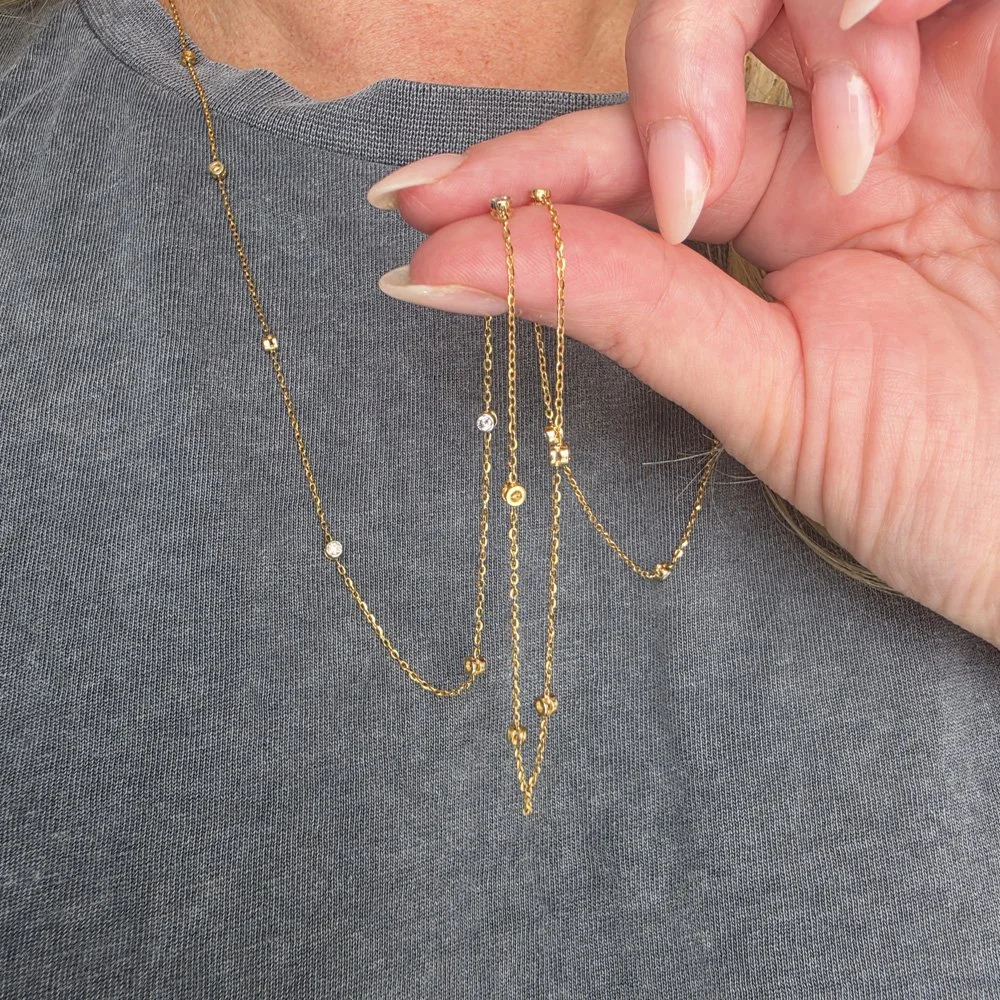 Vintage Diamond Station Chain