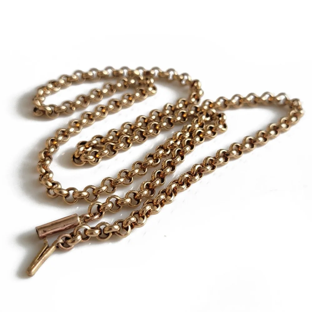 Antique 9ct Gold Rollo Chain