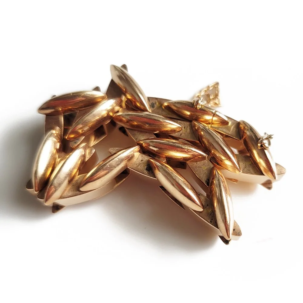 Beautiful Art Deco Rose Gold Bracelet