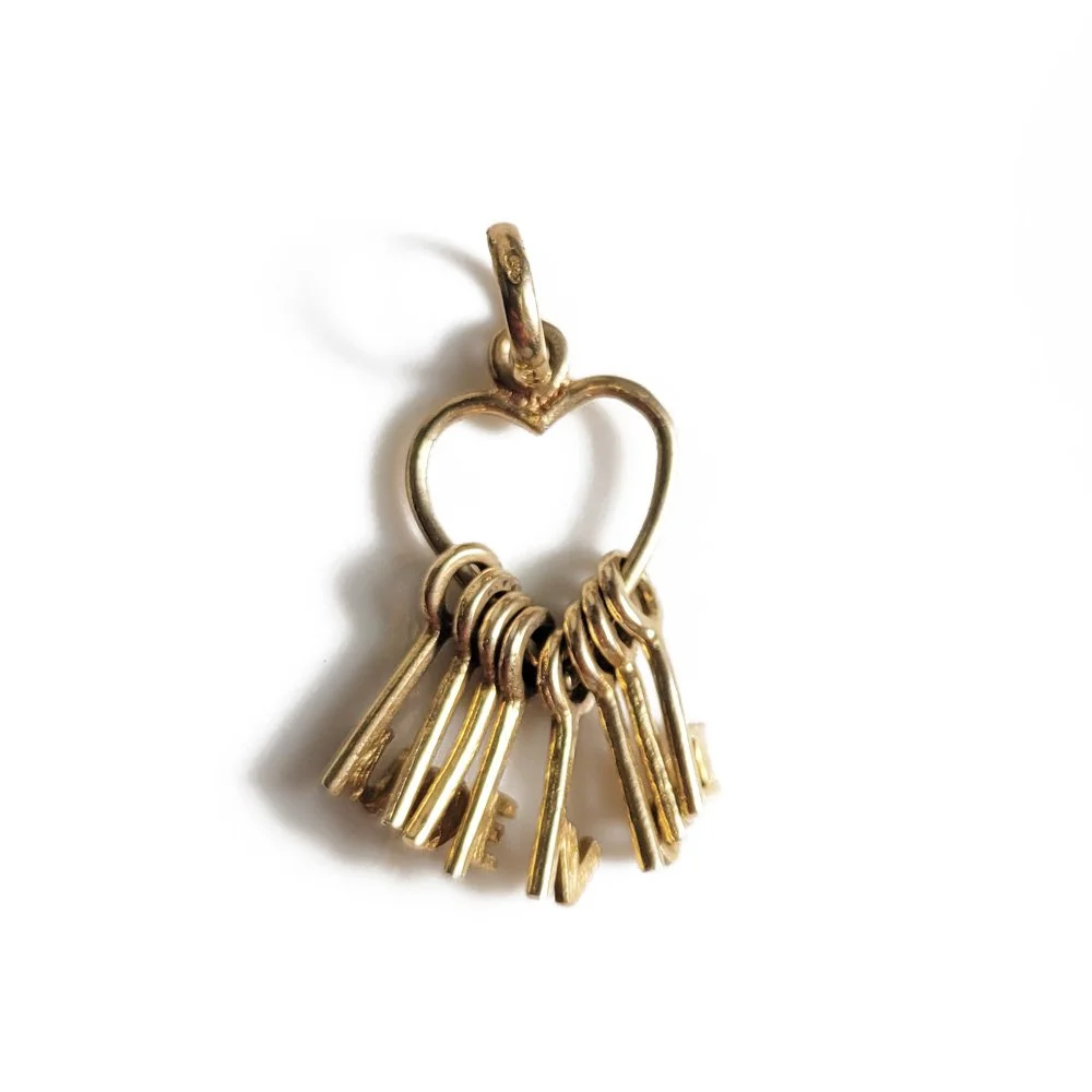 Vintage 'I Love You' Keys Pendant