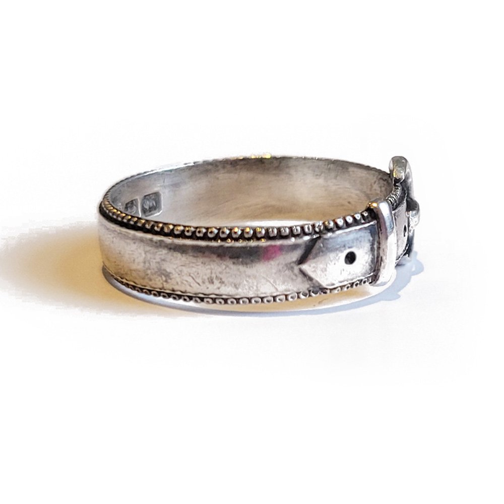 Victorian Silver Buckle Ring