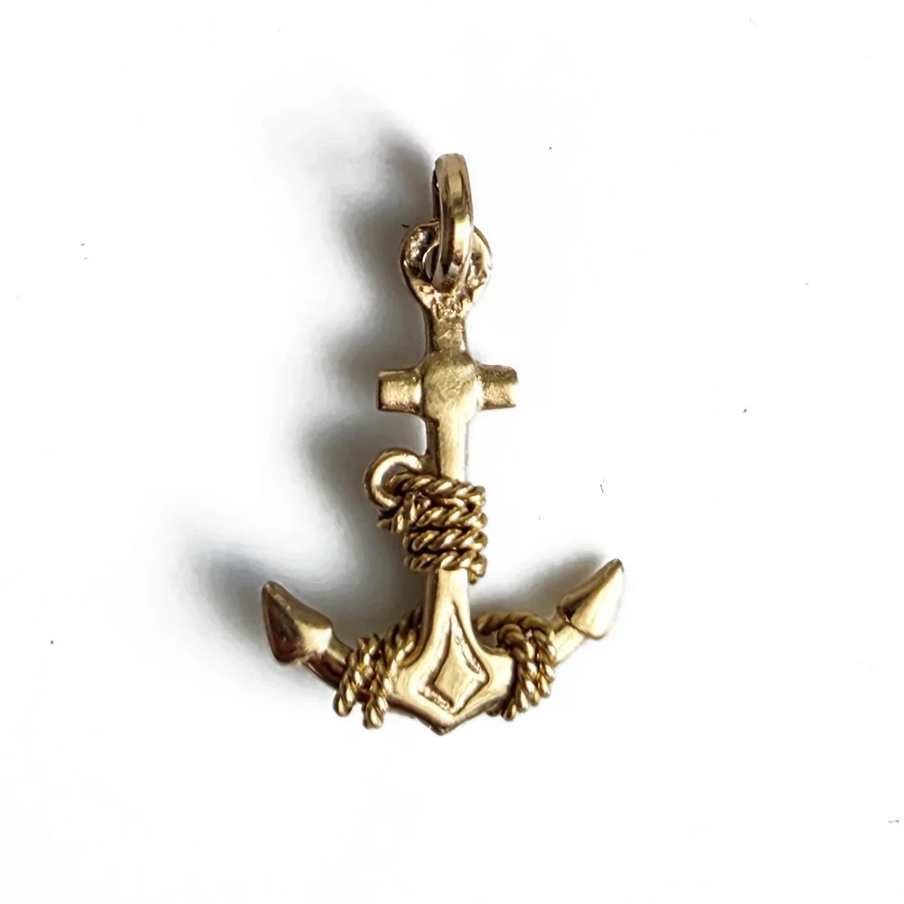 Vintage 18ct Anchor Pendant