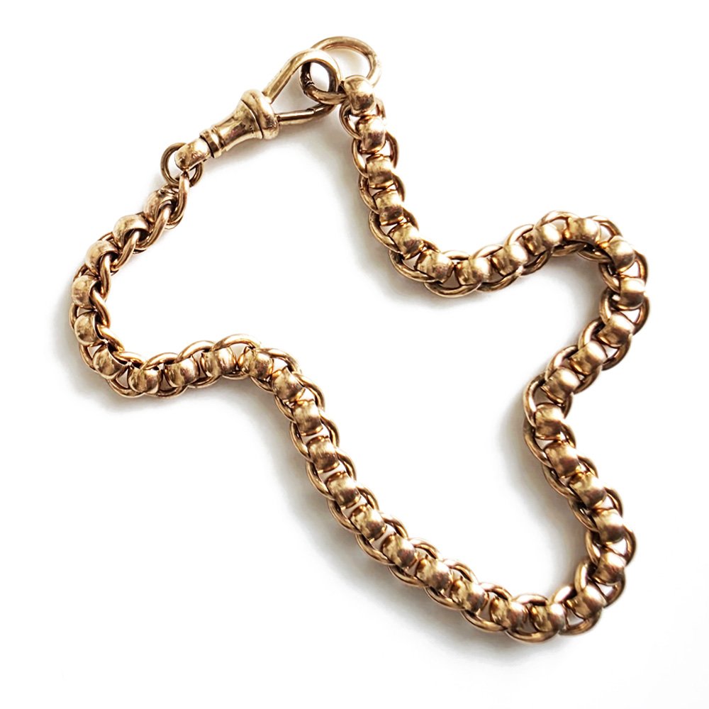 Victorian 9ct Gold Rollerball Bracelet