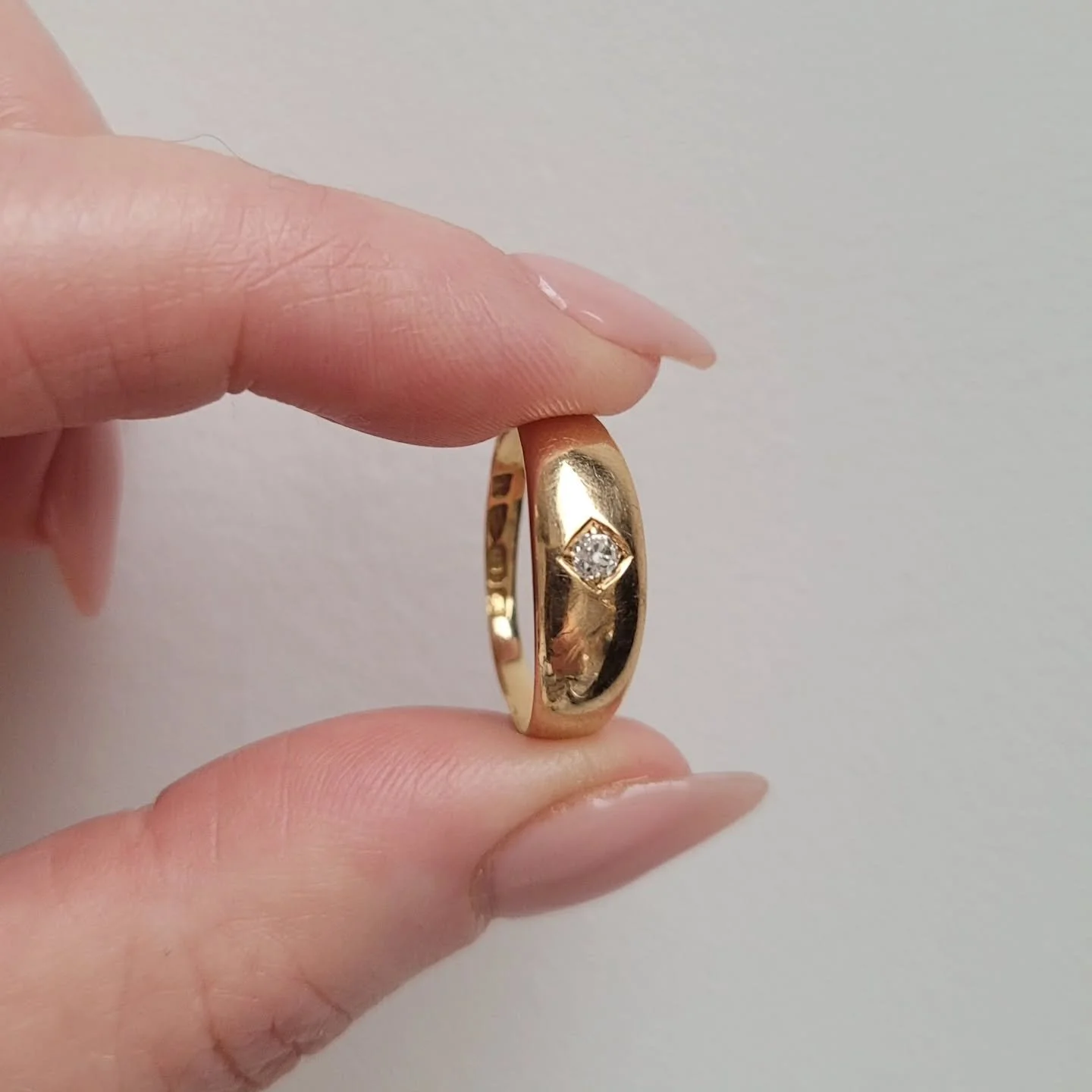 Staple is a strong word to use for something that is essentially a luxury, but if you are in the market for a beautiful classic antique diamond ring, that you can wear every day, this is it. Made in 1888, and ready to go for many more years to come.
