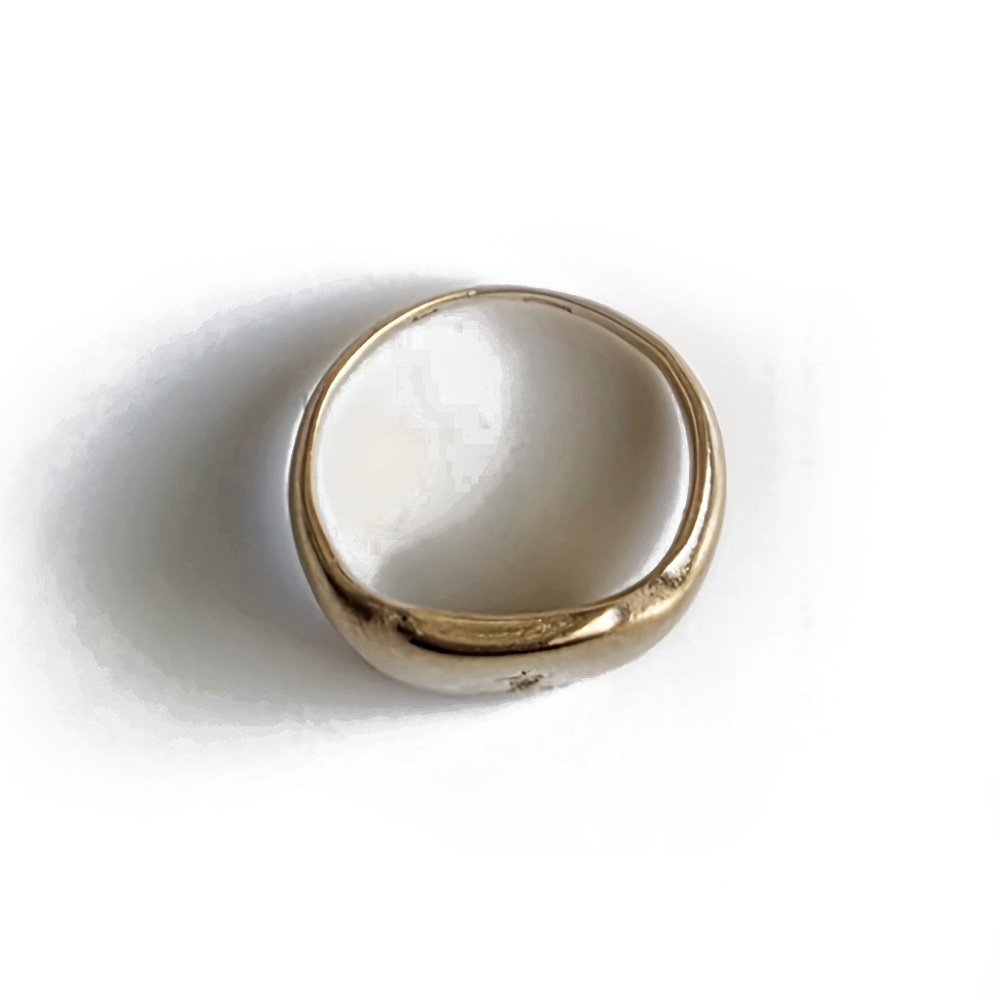 Incredible 18ct Rose Gold Antique Mermaid Signet Ring