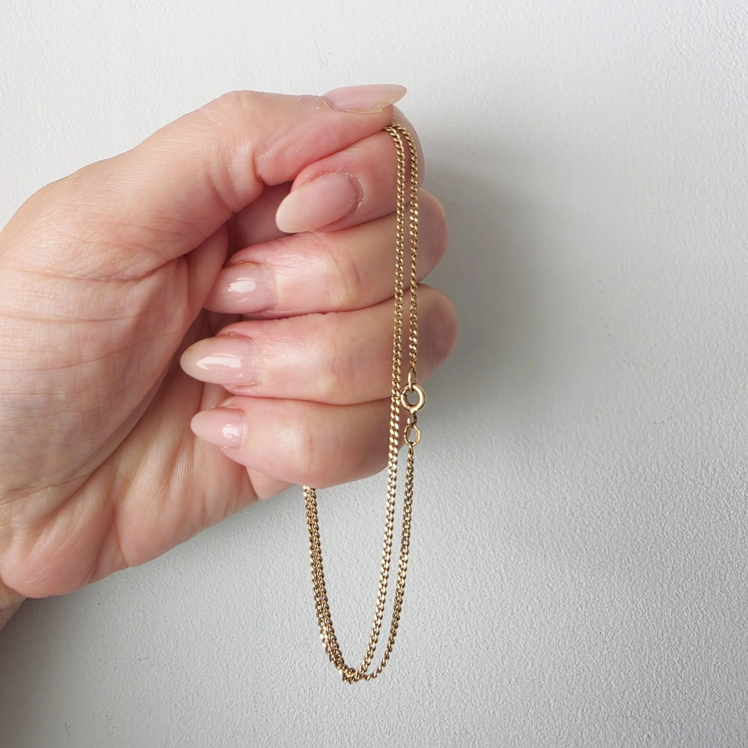 Vintage 9ct Gold Pendant Chain (16'')
