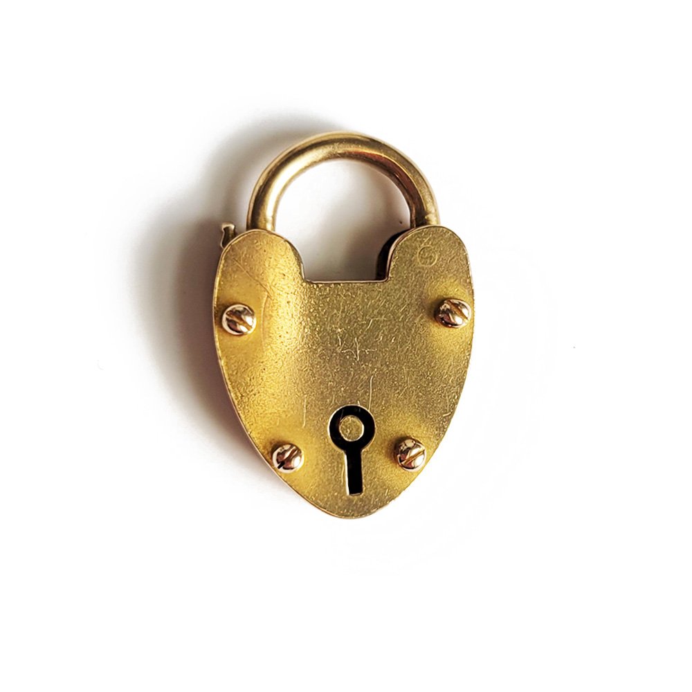 Antique 18ct Gold Heart Padlock