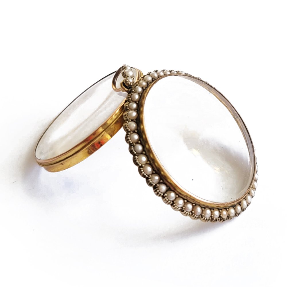 Victorian 9ct Gold & Pearl Locket